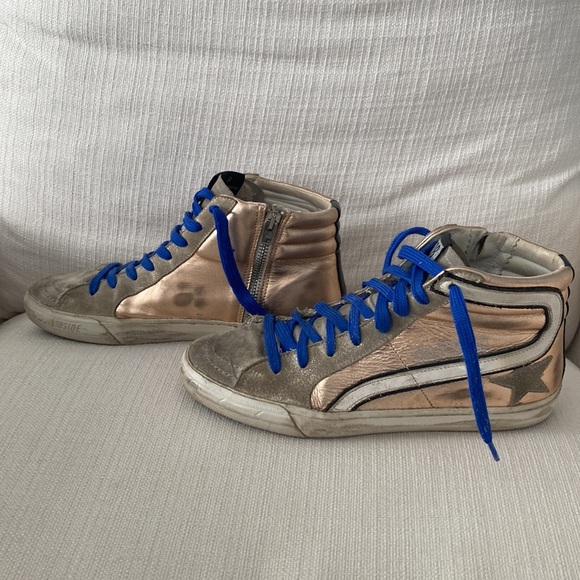 Golden Goose Slide Sneaker in Pink Gold - Picture 5 of 8